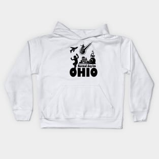 Normal day in ohio Kids Hoodie